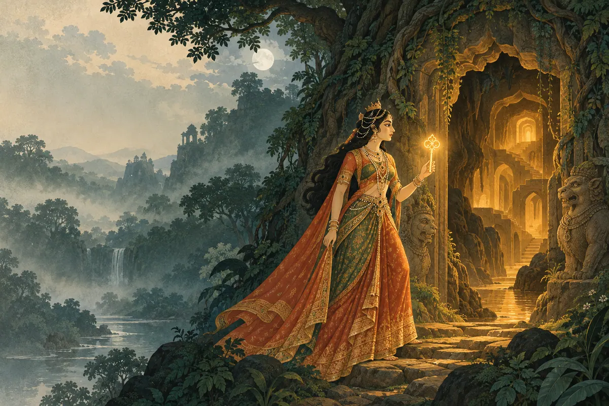 Chandrakanta aur rahasyamayi tilism ka ek drishya.