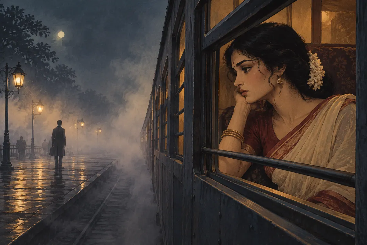 Ek masoom ladki ka railway station par dardbhara alvida.