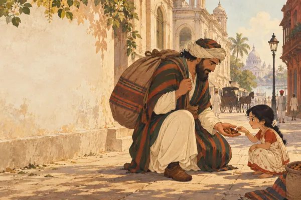 Mini aur Rahmat Kabuliwala ki anokhi dosti darshati ek khoobsurat illustration